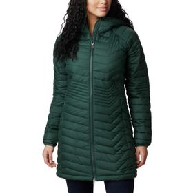Columbia 193855247253 Yeşil Kadın Powder Lite Orta Uzunlukta Mont