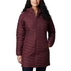 Columbia 193855247253 Yeşil Kadın Powder Lite Orta Uzunlukta Mont