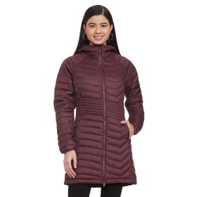 Columbia 193855247253 Yeşil Kadın Powder Lite Orta Uzunlukta Mont