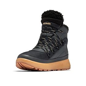 Columbia 2001431 Red Hills Omni-Heat Siyah - Turuncu Renk Tüy Detay Kadın Kar Botu
