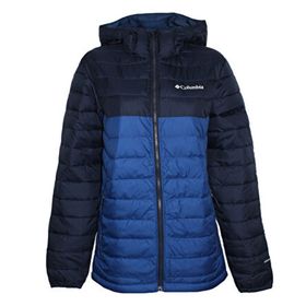 Columbia 2086944-433 Powder Lite Hooded Lacivert Mavi Erkek Mont