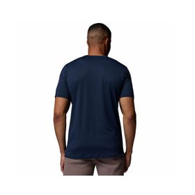 Columbia 2118571465 Lacivert Tech Trail Utility Ss Crew Erkek Günlük Tişört