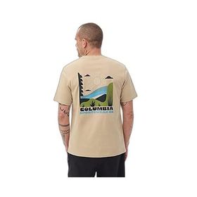 Columbia 9121061271 Krem M Illuminated Brand Ss Tee Erkek Günlük Tişört