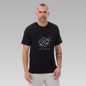 Columbia 9121111010 Siyah M Splatter Gem Ss Tee Erkek Günlük Tişört