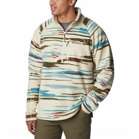 Columbia AM4966-191 Fast Trek Printed Half Zip Fleece Erkek Polar