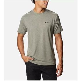 Columbia AO0322-397 Erkek Tech Trail Crew Neck Gri T-shirt