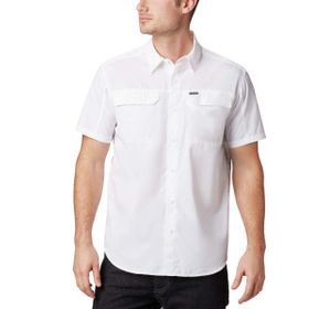Columbia AO0647-100 Beyaz Silver Short Outdoor Kısa Kollu Erkek Gömlek