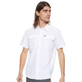 Columbia AO0647-100 Beyaz Silver Short Outdoor Kısa Kollu Erkek Gömlek