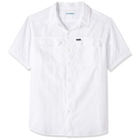 Columbia AO0647-100 Beyaz Silver Short Outdoor Kısa Kollu Erkek Gömlek
