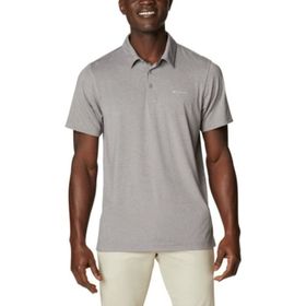 Columbia AO2933-004 Erkek Tech Trail Polo Gri T-shirt