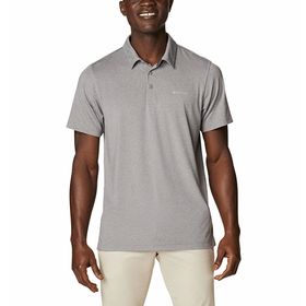 Columbia AO2933-004 Erkek Tech Trail Polo Gri T-shirt