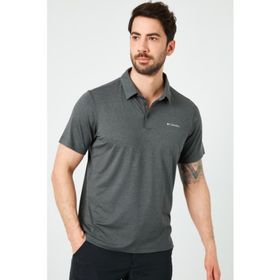 Columbia AO2933-013 Erkek Tech Trail Polo Yaka Gri T-shirt