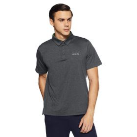 Columbia AO2933-013 Gri Tech Trail Polo Erkek T-shirt
