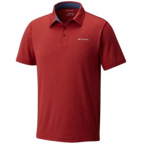 Columbia AO2933-013 Gri Tech Trail Polo Erkek T-shirt