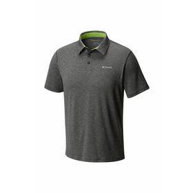 Columbia AO2933-013 Gri Tech Trail Polo Erkek T-shirt