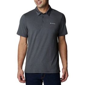 Columbia AO2933-013 Tech Trail Siyah Outdoor Polo Erkek T-Shirt
