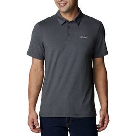 Columbia AO2933-013 Tech Trail Siyah Outdoor Polo Erkek T-Shirt