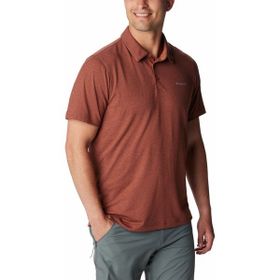 Columbia AO2933 Tech Trail Kahverengi Polo Erkek T-shirt