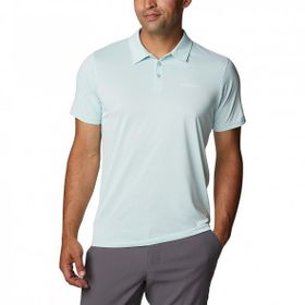 Columbia Ao3614-329 Erkek Hike Polo Kısa Kollu Polo Yaka Su Yeşili T-shirt
