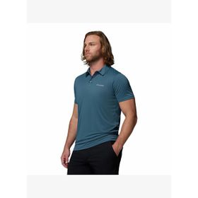 Columbia AO3614-479 Hike Polo Mavi Outdoor Polo Erkek T-Shirt