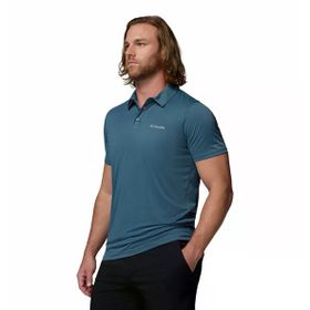 Columbia AO3614-479 Hike Polo Mavi Outdoor Polo Erkek T-Shirt