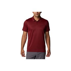 Columbia Ao3614-664 Hike Polo Erkek Polo Bordo T-Shirt