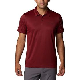 Columbia Ao3614-664 Hike Polo Erkek Polo Bordo T-Shirt