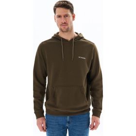 Columbia Basic Sm Logo Kahverengi Haki Kapüşonlu Erkek Sweatshirt