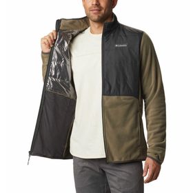 Columbia Basin Butte Fleece Erkek Tam Fermuarlı Polar Yeşil Sweatshirt