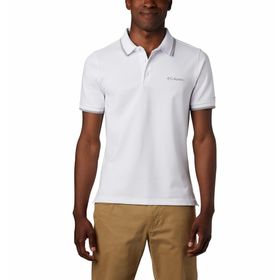 Columbia Cove Dome Butte Solid Pique Beyaz Kısa Kollu Polo Erkek T-shirt