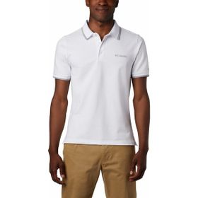 Columbia Cove Dome Butte Solid Pique Beyaz Kısa Kollu Polo Erkek T-shirt