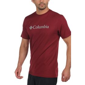 Columbia Cs0001-664 Csc Basic Logo Erkek Bordo T-Shirt