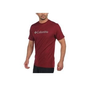 Columbia Cs0001-664 Csc Basic Logo Erkek Bordo T-Shirt