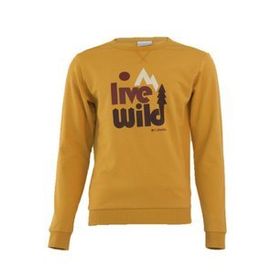 Columbia CS0200-718 Wild Crew Sarı Erkek Sweatshirt