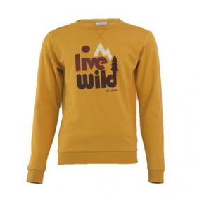 Columbia CS0200-718 Wild Crew Sarı Erkek Sweatshirt