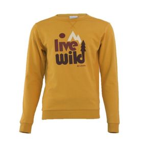 Columbia CS0200-718 Wild Crew Sarı Erkek Sweatshirt