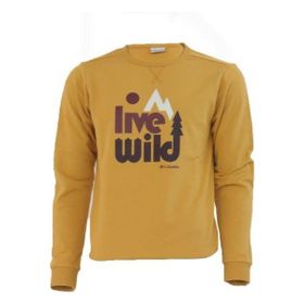 Columbia CS0200-718 Wild Crew Sarı Erkek Sweatshirt