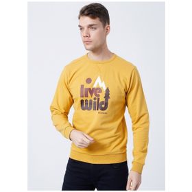 Columbia CS0200 Kapüşon Yaka Sarı Erkek Sweatshirt