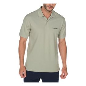 Columbia CS0214 Gri Polo Yaka Kısa Kol StandartKalıp Baskılı Erkek Tişört