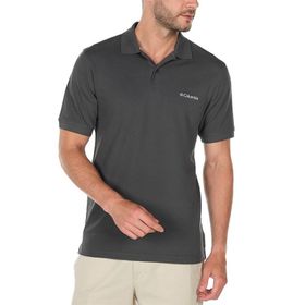 Columbia CS0214 Polo Yaka Kısa Kollu Logo Baskılı Yeşil Erkek T-Shirt
