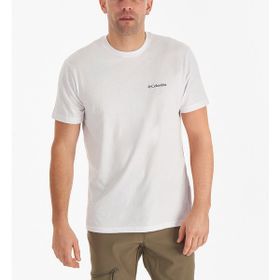 Columbia CS0282-100 Csc M Basic Sm Logo Brushed Erkek Beyaz Outdoor T-Shirt