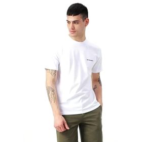 Columbia CS0282-100 Csc M Basic Sm Logo Brushed Erkek Beyaz Outdoor T-Shirt