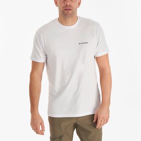 Columbia CS0282-100 Csc M Basic Sm Logo Brushed Erkek Beyaz Outdoor T-Shirt
