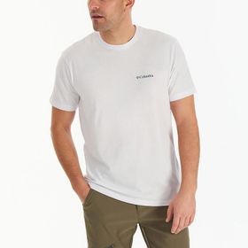 Columbia CS0282-100 Csc M Basic Sm Logo Brushed Erkek Beyaz Outdoor T-Shirt