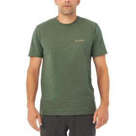 Columbia CS0282 CSC M BASIC SM LOGO BRUSHED O Yaka Düz Yeşil Erkek T-shirt