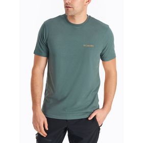 Columbia CS0282 CSC M BASIC SM LOGO BRUSHED O Yaka Düz Yeşil Erkek T-shirt
