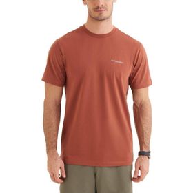 Columbia CS0282 CSC M Basic Sm Logo Brushed Ss Tee Kahverengi Erkek T-shirt