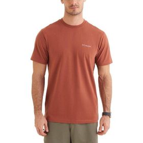Columbia CS0282 CSC M Basic Sm Logo Brushed Ss Tee Kahverengi Erkek T-shirt
