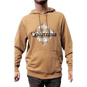 Columbia CS0284 Csc M Basic Gem Buffalo Plaid Kahverengi Kapüşonlu Erkek Sweatshirt