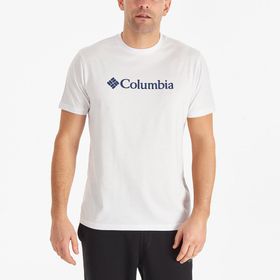 Columbia CS0287-100 M Basic Erkek Beyaz Outdoor T-Shirt